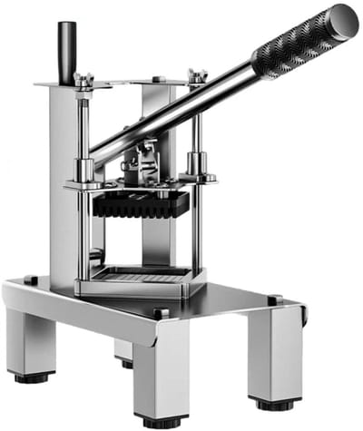 VIEMAE Frietsnijder - Patatsnijder - Groentesnijder - Aardappelsnijder - Multifunctioneel, ergonomisch - 7 mm en 10 mm - RVS