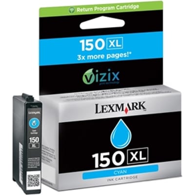 Lexmark 14N1615E nr. 150XL inktcartridge cyaan hoge capaciteit (origineel)
