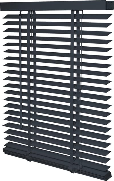 Jaloezie - Hout - Lamelbreedte 50mm - Uni Donkergrijs - 120x175cm - Intensions - FSC