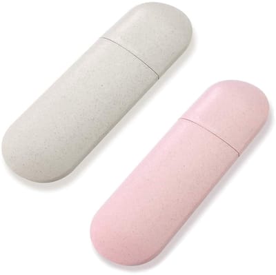 Dailygoods- Tandenborstel Doos Draagbaar - Tandenborstelhouder - Reis - Gezinsopslag - Slijtvast - PP Materiaal