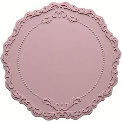1 stuks Kant Siliconen Onderzetter Placemat Reliëf Bodem Antislip Tafeldecoratie Mat Keukenaccessoires Ronde Kopmat Tafelgerei Pad