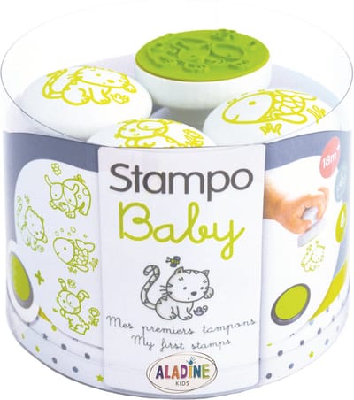 Aladine Aladine Stampo Stempel Baby Set Huisdieren 4 stuks
