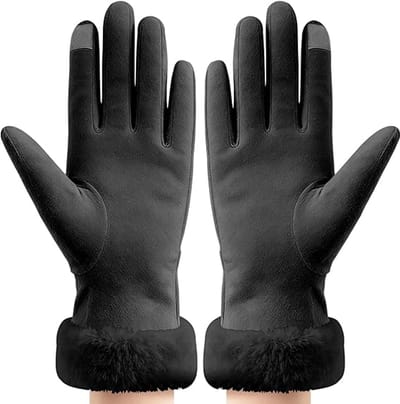 Handschoenen - Dames - Warme Handschoenen - Touchscreen - zwart - One size