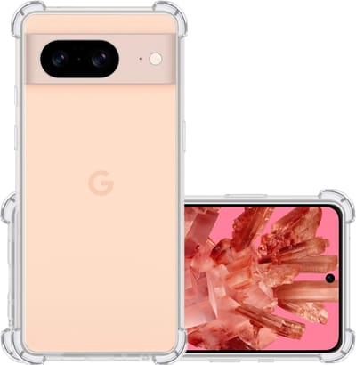 Hoesje - Geschikt voor Google Pixel 8 - Sterk & Shockproof - Siliconen Case - Back Cover - Telefoon Hoes Shock Proof - Transparant