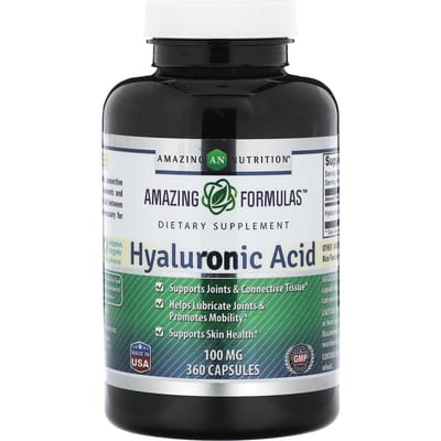 Amazing Nutrition, Acide Hyaluronique, 100 mg, 360 capsules