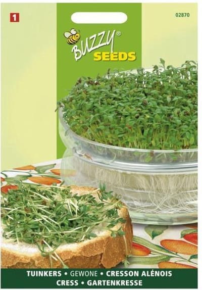 Tuinkers Gewone - Lepidium sativum - set van 10 stuks