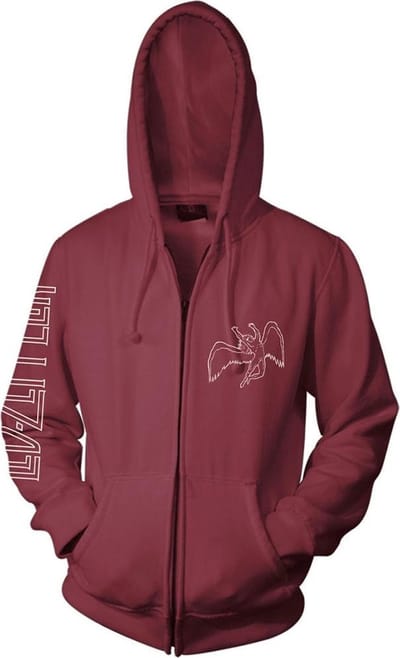 Led Zeppelin Symbols Heren Vest met capuchon - kastanjebruin - S