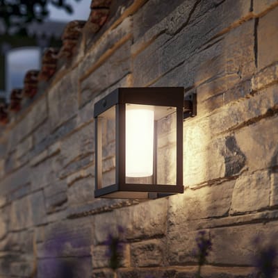 Philips Camill solar wandlamp vierkant - Ultra Efficient - met opaal lichtelement