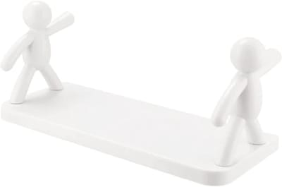 Zwevende Wandplank - Decoratief Dienblad - Ruimte Besparen - Zonder Boren - 33x13.5x14.5cm - Wit