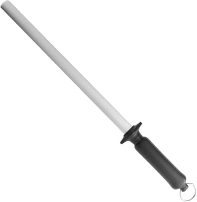 Eikaso Solingen Diamant aanzetstaal – grof slijpoppervlak – 23 cm – zwart handvat met ophangoog