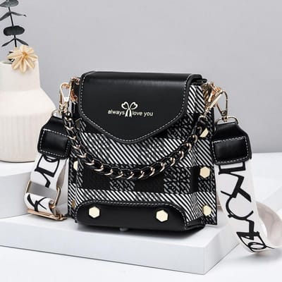 Populaire Buitenlandse Meisjes Mobiele Telefoon Tas Lente en Zomer Dames Nieuwe Hoge Kwaliteit Textuur Crossbody Tas Niche Geruite Kleine Tas . gray