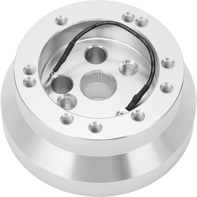 5 6 Gats Stuurwiel Korte Naaf Adapter Aluminium Vervanging voor JEEP Wrangler 1976?1995 Zilver gray