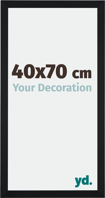 Your Decoration - Fotolijst 40x70 cm - MDF - Zwart Mat - Catania