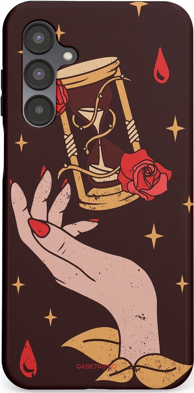 Casetastic Hoesje Geschikt voor Samsung A16 - Stijlvolle Beschermende Duo-layer Case - Magische Hand Roos
