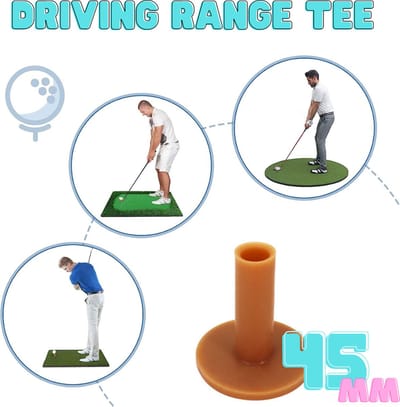 Driving range tee - 45mm - Driver tee rubber - Golfaccesoires - Golftrainingsmaterialen - Afslaan - Golf tees - Golftee