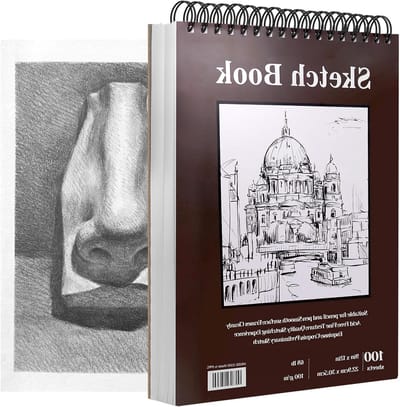 Schetsboek A4 Spiraalbinding 200 Pagina's 100g/m² Zuurvrij Tekenblok voor Kunstenaars