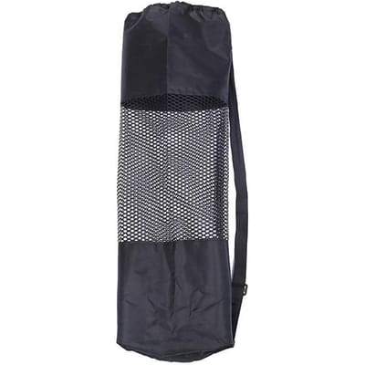 Yoga Mat Draagtas Mesh Tas Nylon Yoga Mat Opbergtas Rugzak Waterdicht Fitnesscentrum Zwart black