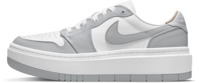 Air Jordan 1 Elevate Low - Dames Sneakers Plateau Schoenen Wit-Grijs DH7004-100 , Maat: EU 40.5 US 9
