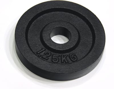 RS Sports Halterschijven - Gietijzer - 2 x 1,25 kg - Ø 30 mm