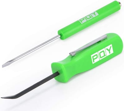 Magnetische zakschroevendraaier met sleufpunt en mini-hendelset