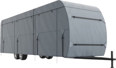 Caravanhoes deluxe 642 x 296 x 251 cm - Camperhoes, Weerbestendige en Beschermhoes voor buitenopslag - Voor Buiten, Camping en Festival