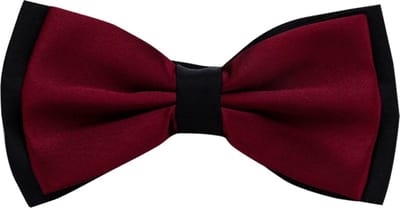 Fako Fashion - Vlinderstrik - Vlinderdas - Strik - Duo Tone - 12cm - Donkerrood