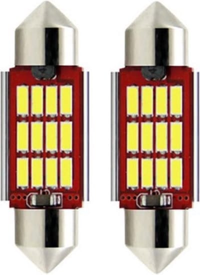 TLVX C5W 35mm Festoon LED Auto lampen / 2 stuks / 35 milimeter / Interieur lamp / Leeslamp / Sfeerverlichting dakhemel / Interior License Bulb / Buislamp / Kofferbak lamp / Kenteken verlichting / Canbus Storingsvrij / 6000K Wit licht / 12V