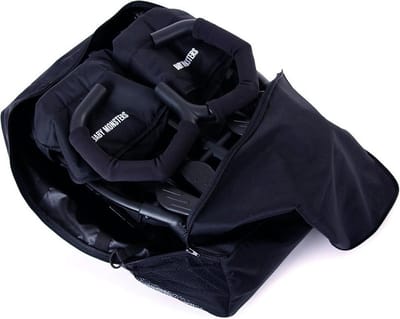 Baby Monsters Transporttas Kuki Twin Backpack Zwart