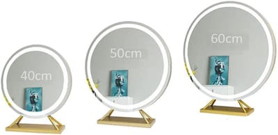 Verlichte Make-up Spiegel - Kaptafel Spiegel - Perfecte Make-up - Drie Kleurstanden - 40cm Diameter - Goud