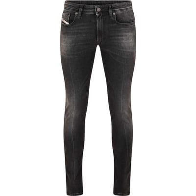 Diesel Sleenker skinny jeans van biologisch katoen voor heren (Zwart/grijs denim)