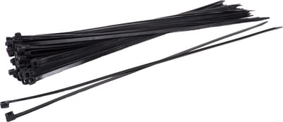 Kortpack - Kabelbinders/Tyraps 1200mm lang x 9.0mm breed - Zwart - 10 stuks - Treksterkte: 79.4KG - Bundeldiameter: 365mm - Extra lange Kabelbinders - Bundelbandjes - (099.0500)