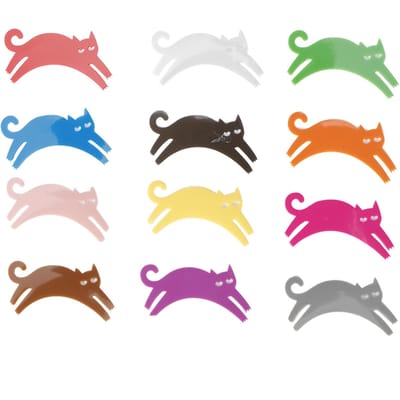 24 stuks Siliconen Kat Hond Dieren Vormen Wijnglas Marker Drinkbeker Identificatie Party Beker Teken pink