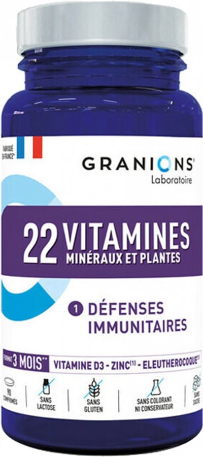 Granions 22 Vitaminen Mineralen en Planten 90 Tabletten