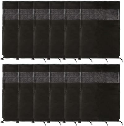 Dailygoods- Reisschoenentassen set van 12 - Waterdichte Opbergzakken - Stofdichte Schoenhoezen - Opvouwbaar en Lichtgewicht - Transparant Venster - Hoogwaardige Vliesstof - Schoenentas