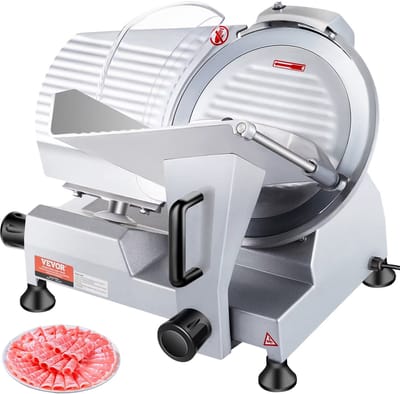 Mura Vleessnijmachine - Snijmachine - Groetesnijder - Groentensnijder - Broodsnijmachine - Snij Dikte van 0 tot 12 mm - 60 dB