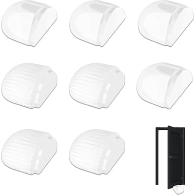 Dailygoods- Deurstopper Transparant - 8 Stuks - Schokbestendig - Muurbeveiliging - Zelfklevend - Geschikt voor Alle Vloeren - Eenvoudige Installatie - Deurstoppers