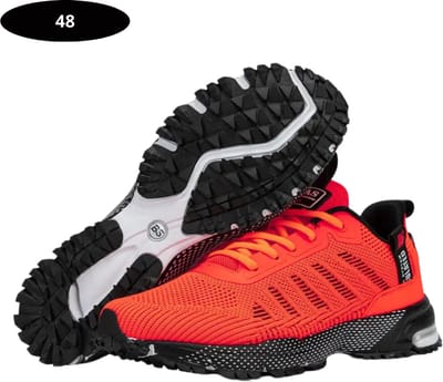 Bovista Tennisschoenen - Heren - Dames - Tenniskleding - Indoor - Outdoor - Mandarijnrood - Maat 48