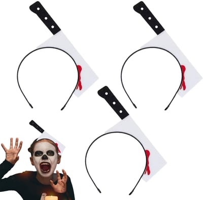 Dailygoods - 3 Stuks Halloween Hoofdbanden met Nep Messen
