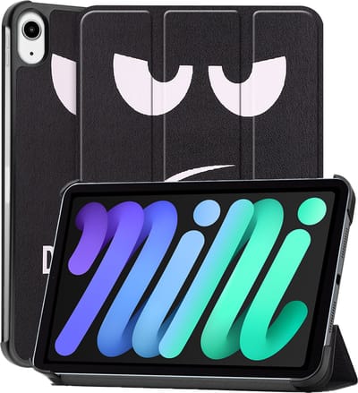 Hoesje - Geschikt voor Apple iPad Mini 7 (2024) - 8.3 inch - 7e Generatie - Dun & Stevig - Hardcover Book Case - Trifold Bookcase Hoes - Hard Cover - Tablethoes - Don't Touch Me