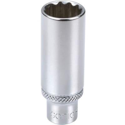 1/4" 12-zijdige dop, 13mm, 50mm lang, merkloos