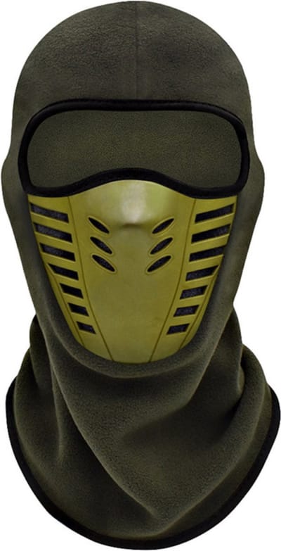 Livano Ski Mask - Winter Masker - Ski Masker - Balaclava - Bivakmuts - Full Face Mask - Groen