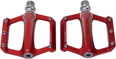 Fietspedalen Aluminiumlegering - Hol Gesneden - Praktisch Rijden - Geanodiseerd Oppervlak - 41x33 inch - Rood