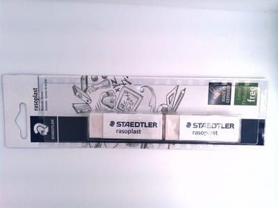 Staedtler Professionele Rasoplast gom - Gum - Gummen - Blister van 2 stuks -2 pack