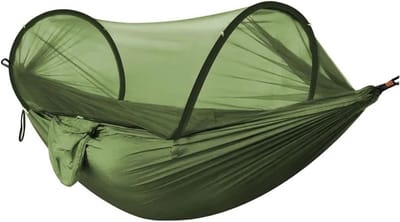 Draagbare Hangmat - Kampeerhangmat Klamboe - Outdoor Reizen - Pop-up Ontwerp - Nylon Stof - Groen