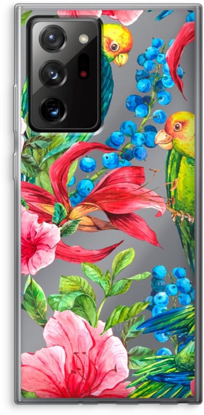 Case Company® - Hoesje geschikt voor Samsung Galaxy Note 20 Ultra / Note 20 Ultra 5G hoesje - Papegaaien - Soft Cover Telefoonhoesje - Bescherming aan alle Kanten en Schermrand