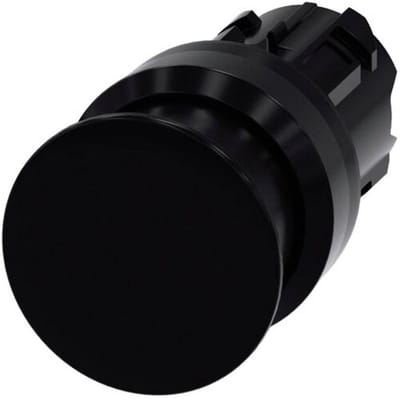 Siemens 3SU10001AD100AA0 3SU1000-1AD10-0AA0 Paddenstoelknop Kunststof frontring Knop Zwart 1 stuk(s)