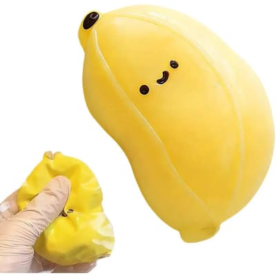 Kawaii Banaan Knijpspeeltje Schattig Fruit Stressverlichter Fidget Speelgoed Zacht Langzaam Rijzend Ventilerend Sensorisch Speelgoed Voor Kinderen Cadeau E4U2