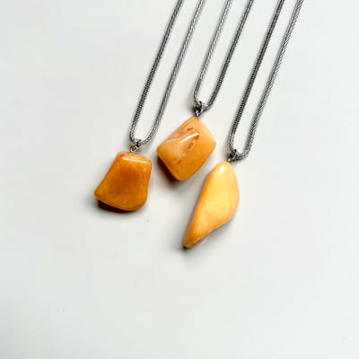 Gemstone ketting Aventurijn geel