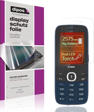 dipos – 4x Beschermfolie geschikt voor Lava A7 Torch | Krasbestendige & heldere Screenprotector Ultra-Thin