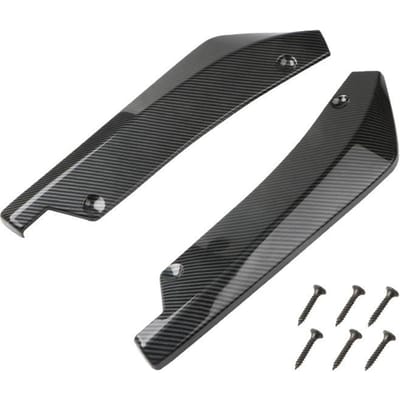 Universele Auto Voor Achter Bumper Strip Spoiler Diffuser Splitter Krasbeschermer Koolstofvezel Winglets Zijrok Uitbreiding
